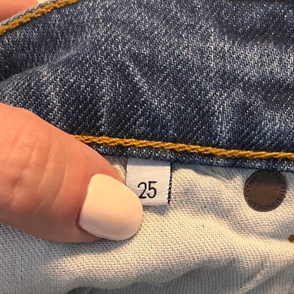 Boyish Mikey High Rise Straight Ankle Jeans in Mercy Island 25 NWT - Picture 7 of 11